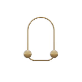 Wallity Frog-A Gancho de pared metálico Dorado